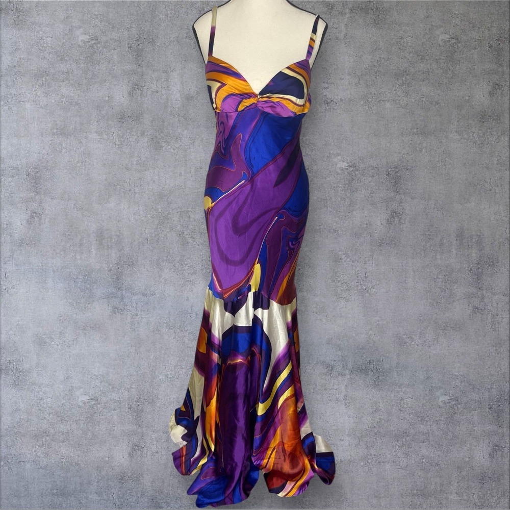 VTG Cache Mermaid Evening Gown Dress Womens 10 Fairy Ethereal Formal Fits S/XS